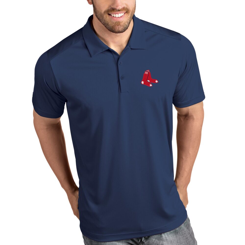 Men's Boston Red Sox Antigua Navy Tribute Polo