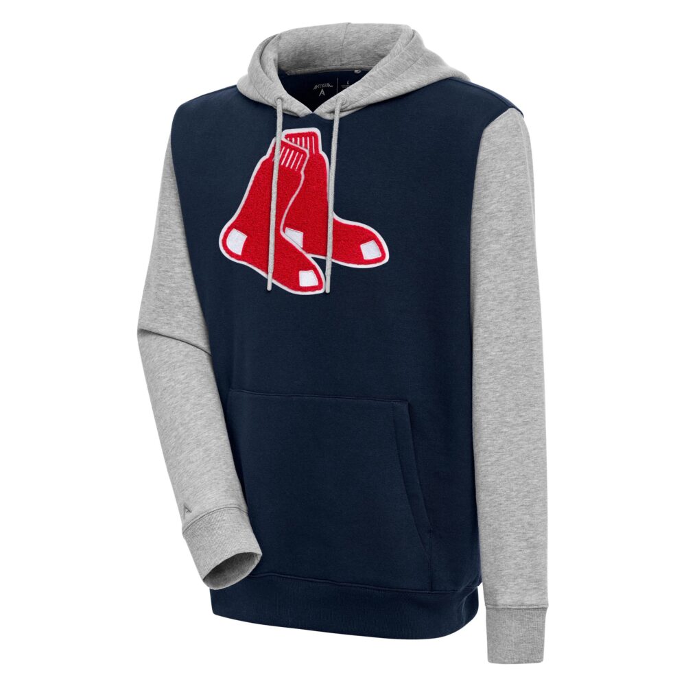 Men's Boston Red Sox  Antigua Navy Victory CB Chenille Pullover Hoodie