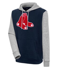Men's Boston Red Sox  Antigua Navy Victory CB Chenille Pullover Hoodie