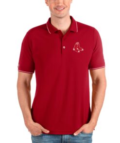 Men's Boston Red Sox Antigua Red Affluent Polo