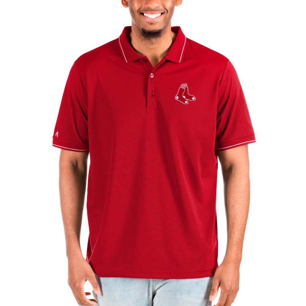 Men's Boston Red Sox Antigua Red Big & Tall Affluent Polo