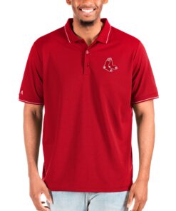 Men's Boston Red Sox Antigua Red Big & Tall Affluent Polo