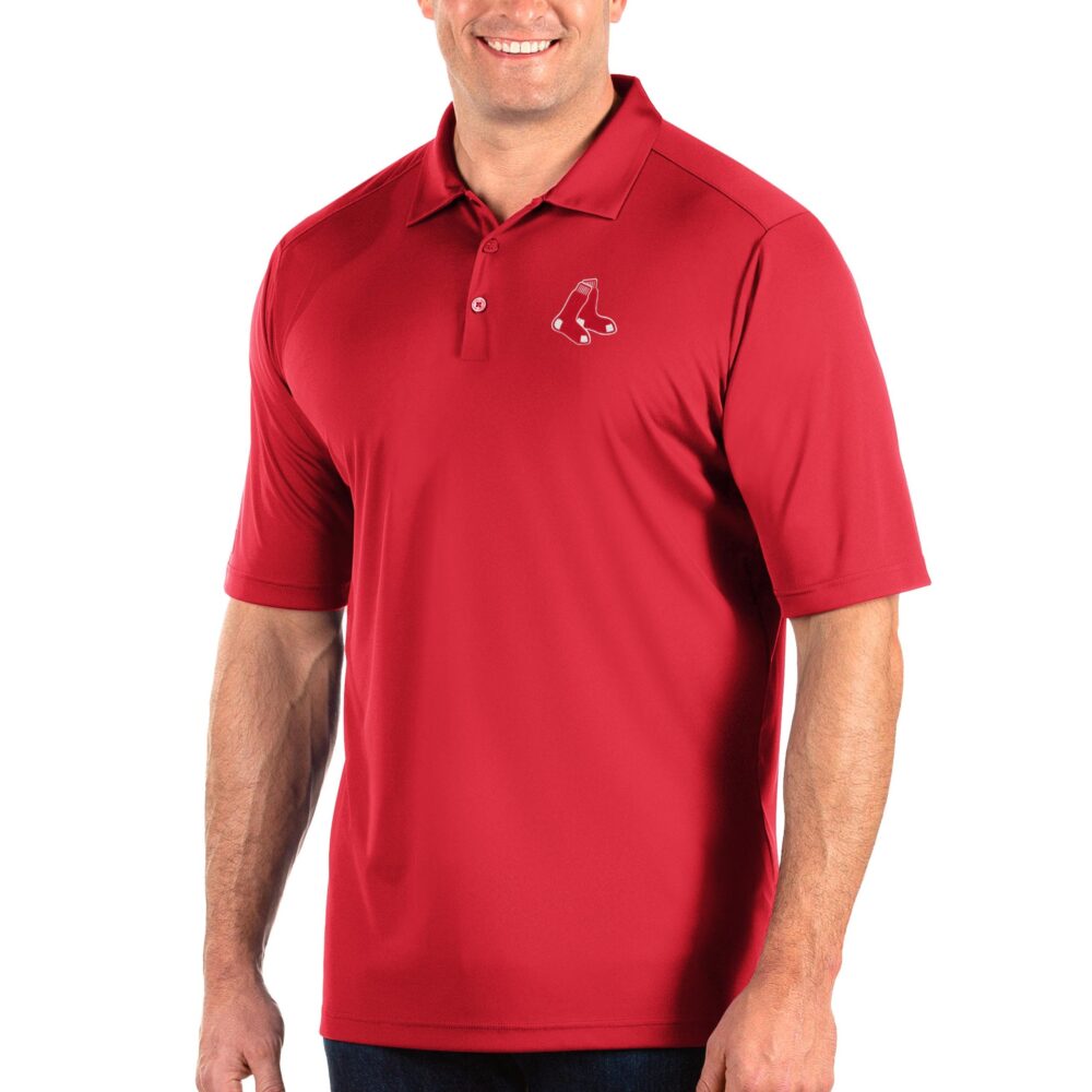 Men's Boston Red Sox Antigua Red Big & Tall Tribute Polo