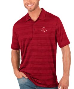 Men's Boston Red Sox Antigua Red Compass Polo