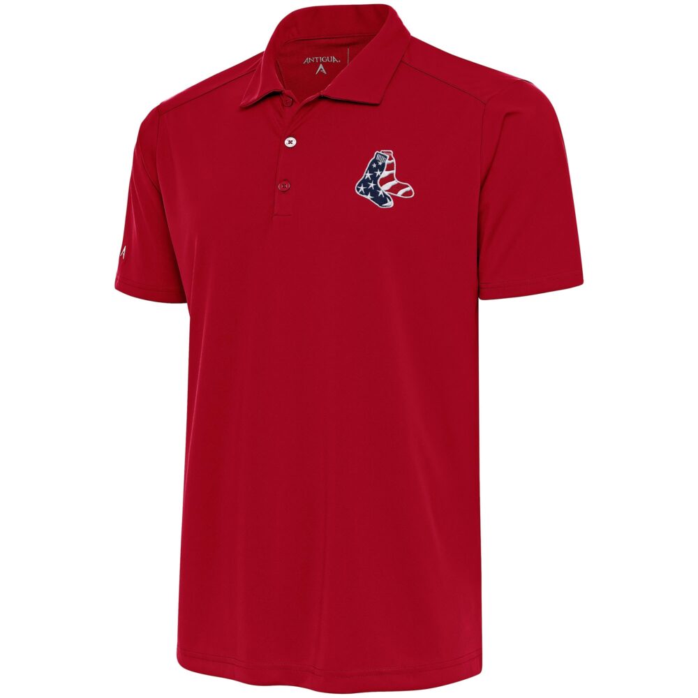 Men's Boston Red Sox  Antigua Red Patriotic Tribute Polo