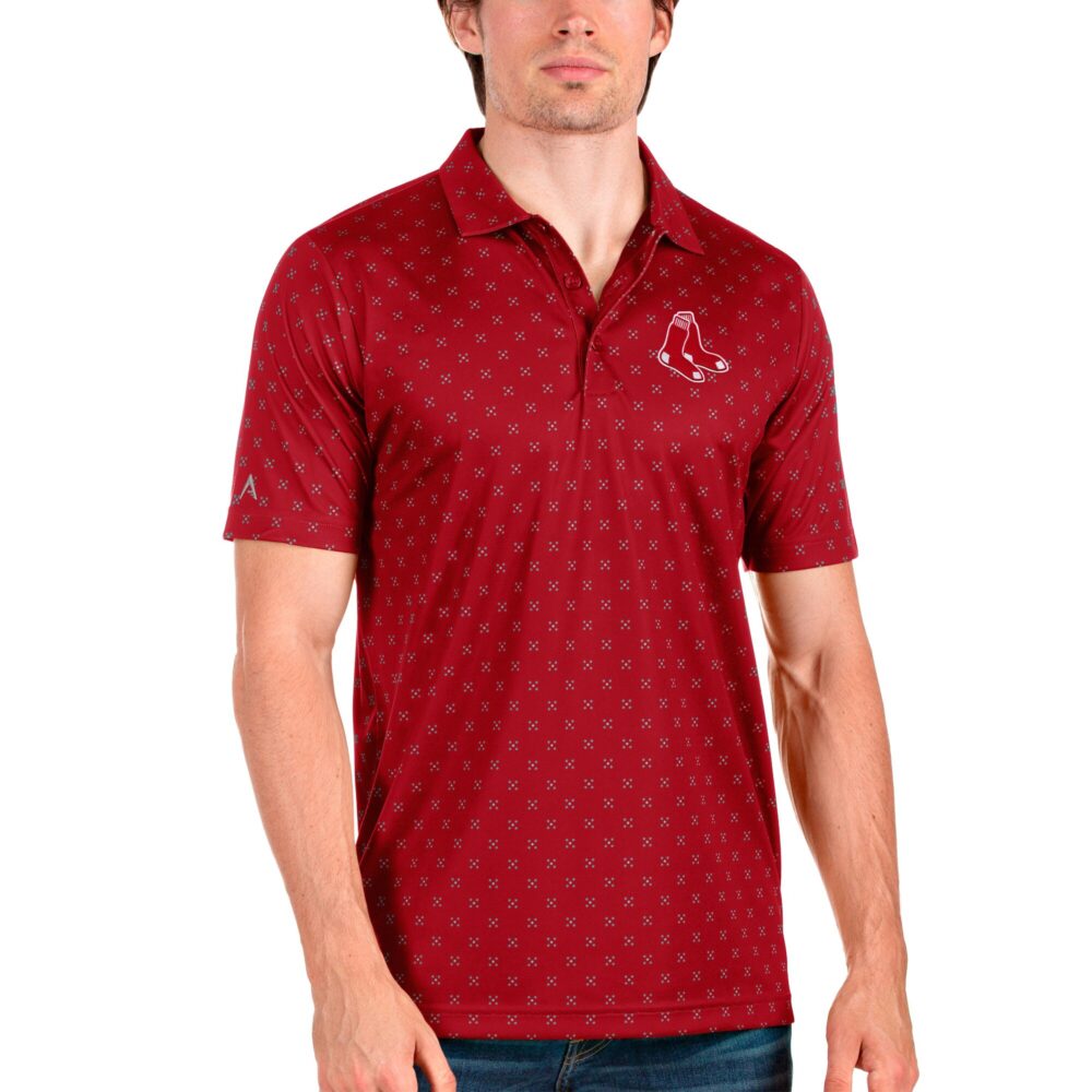 Men's Boston Red Sox Antigua Red Spark Polo