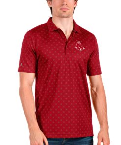Men's Boston Red Sox Antigua Red Spark Polo