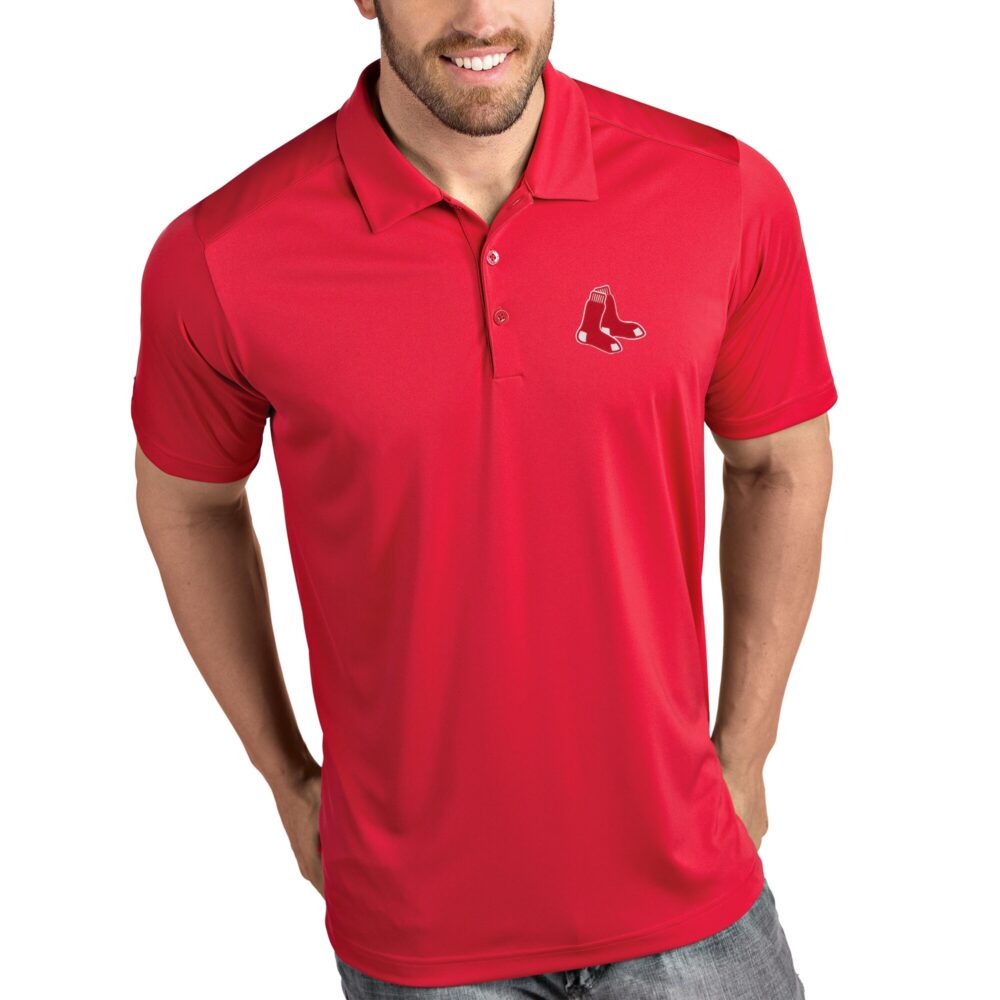Men's Boston Red Sox Antigua Red Tribute Polo