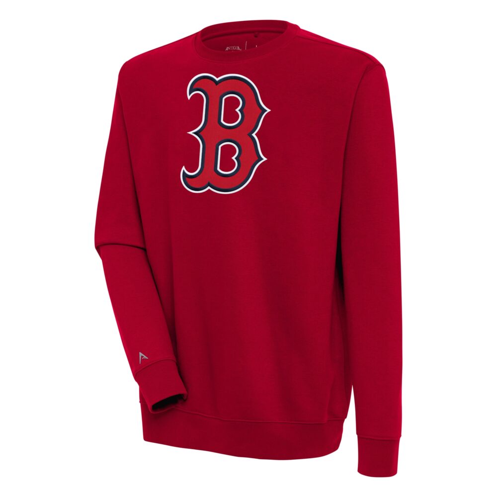 Men's Boston Red Sox  Antigua Red Victory Pullover Sweatshirt