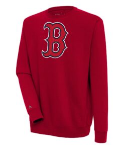 Men's Boston Red Sox  Antigua Red Victory Pullover Sweatshirt