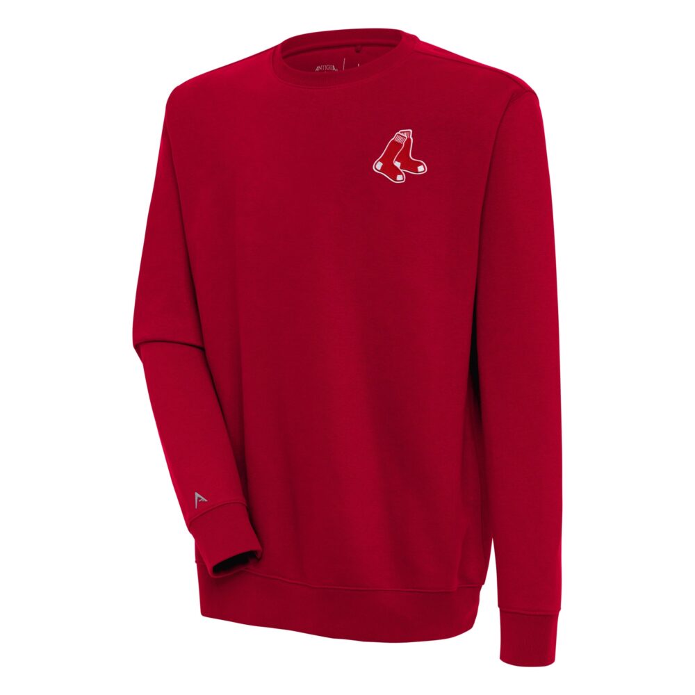 Men's Boston Red Sox  Antigua Red Victory Pullover Sweatshirt