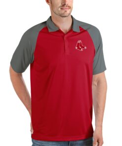 Men's Boston Red Sox Antigua Red/Gray Nova Polo