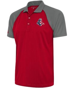 Men's Boston Red Sox  Antigua Red/Steel Patriotic Nova Polo