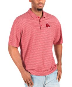 Men's Boston Red Sox Antigua Red/White Big & Tall Esteem Polo