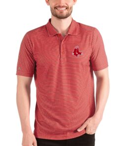 Men's Boston Red Sox Antigua Red/White Esteem Polo