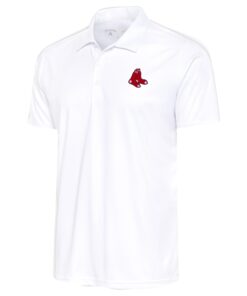 Men's Boston Red Sox Antigua White Apex Polo