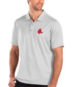 Men's Boston Red Sox Antigua White Balance Polo