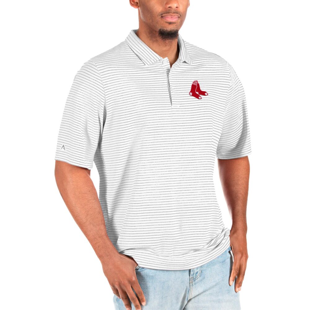 Men's Boston Red Sox Antigua White Big & Tall Esteem Polo