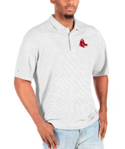 Men's Boston Red Sox Antigua White Big & Tall Esteem Polo
