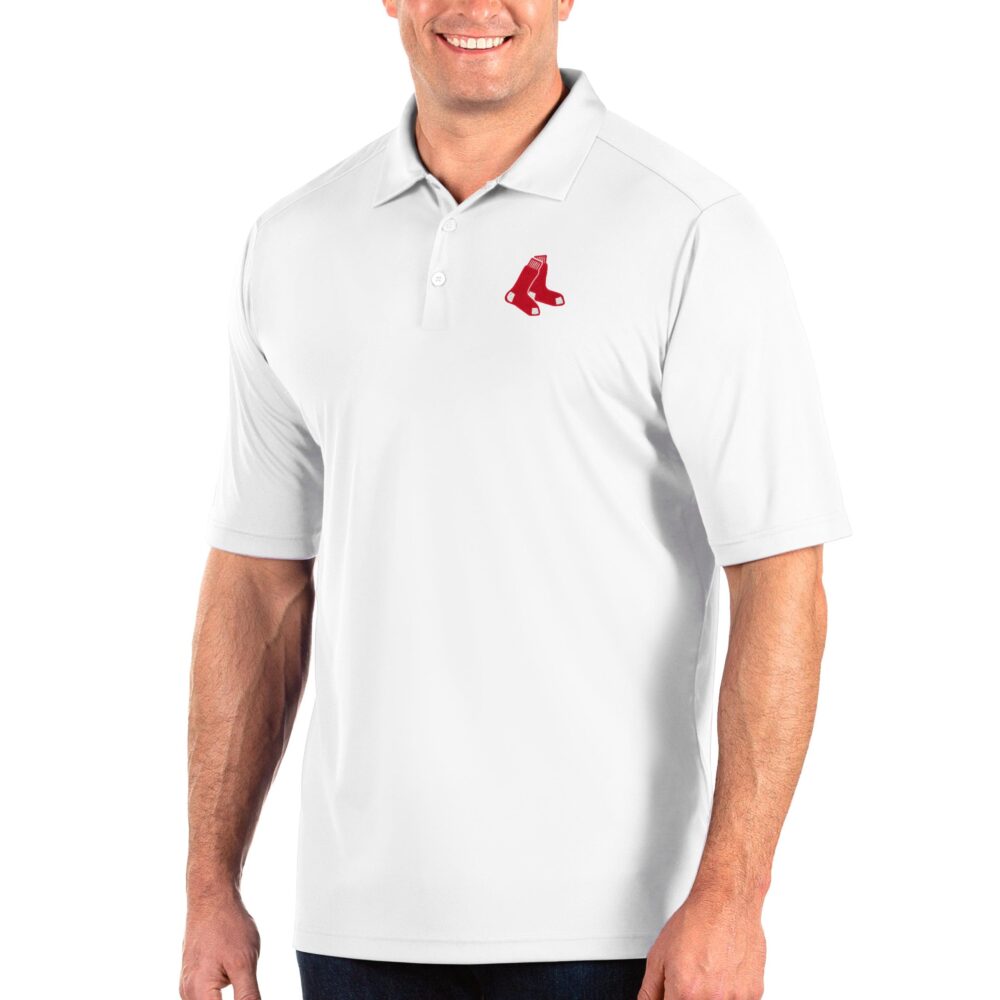Men's Boston Red Sox Antigua White Big & Tall Tribute Polo