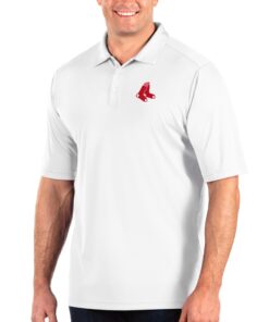Men's Boston Red Sox Antigua White Big & Tall Tribute Polo