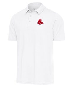 Men's Boston Red Sox  Antigua White Par Polo