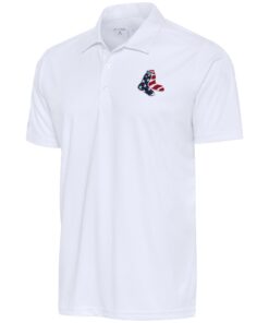 Men's Boston Red Sox  Antigua White Patriotic Tribute Polo