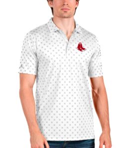Men's Boston Red Sox Antigua White Spark Polo