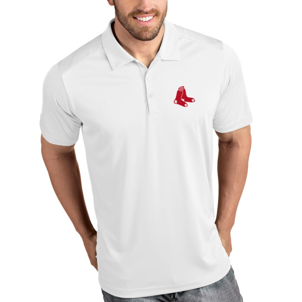 Men's Boston Red Sox Antigua White Tribute Polo