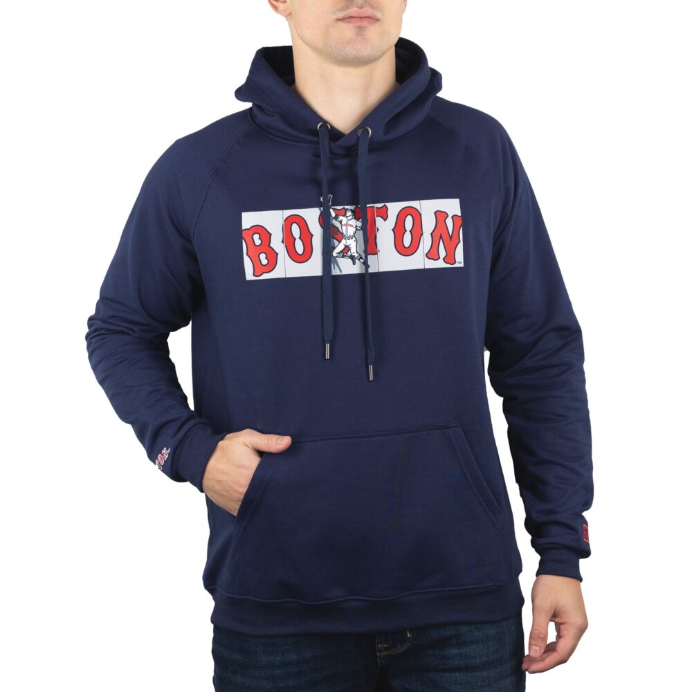Men's Boston Red Sox  Baseballism Navy Outfield Fence Hoodie