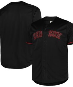 Men's Boston Red Sox Black Big & Tall Pop Fashion Jersey