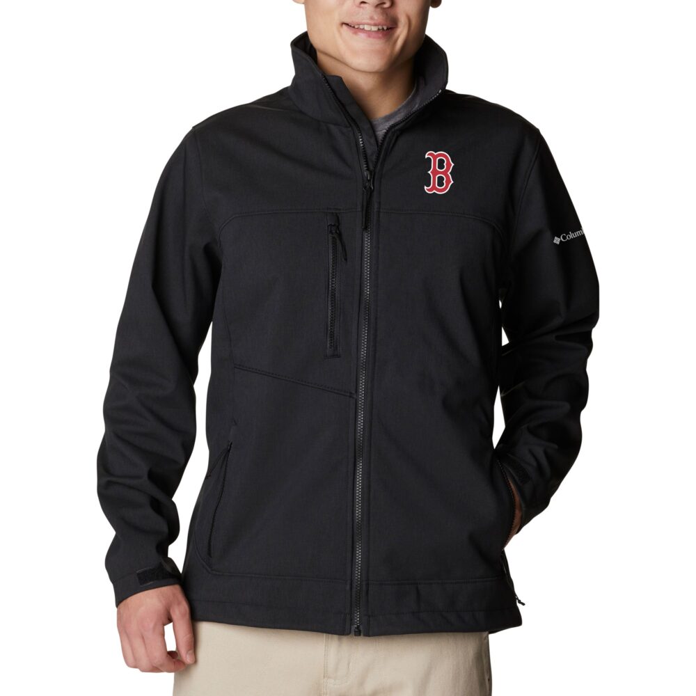 Men's Boston Red Sox  Columbia Black Ascender II Full-Zip Jacket