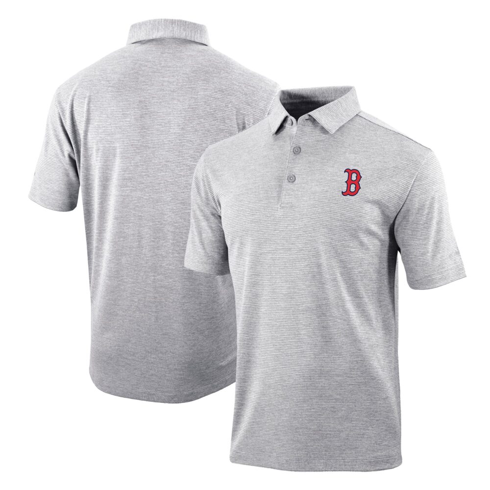 Men's Boston Red Sox Columbia Gray Omni-Wick Polo