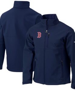 Men's Boston Red Sox Columbia Navy Ascender Full-Zip Jacket