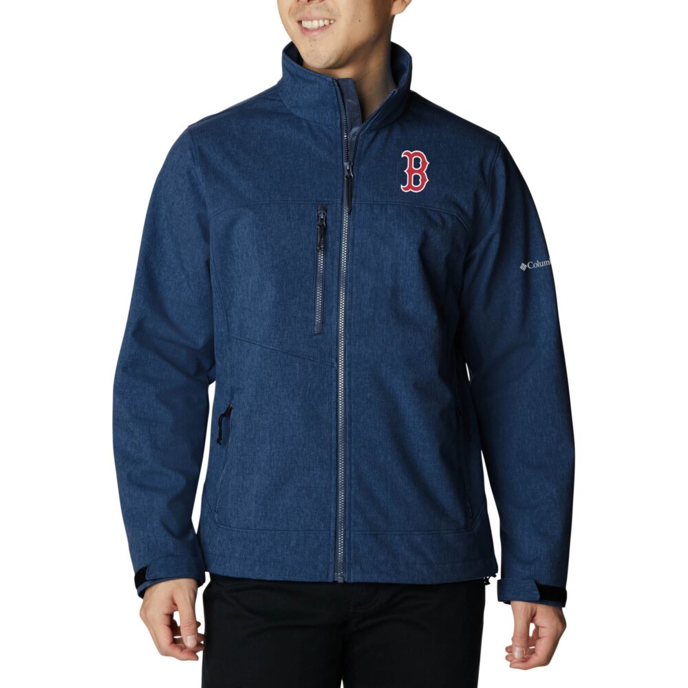 Men's Boston Red Sox  Columbia Navy Ascender II Full-Zip Jacket