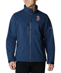 Men's Boston Red Sox  Columbia Navy Ascender II Full-Zip Jacket