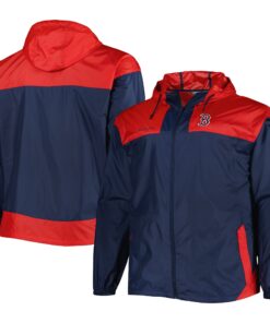 Men's Boston Red Sox Columbia Navy Flash Forward Challenger Omni-Shade Full-Zip Windbreaker