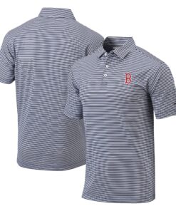 Men's Boston Red Sox Columbia Navy Golf Club Invite Omni-Wick Polo