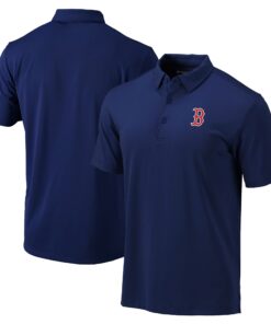 Men's Boston Red Sox Columbia Navy Omni-Wick Drive Polo