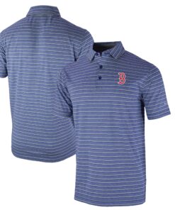 Men's Boston Red Sox  Columbia Navy Omni-Wick Post Round Polo