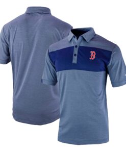 Men's Boston Red Sox Columbia Navy Omni-Wick Total Control Polo
