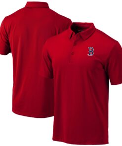 Men's Boston Red Sox Columbia Red Omni-Wick Drive Polo