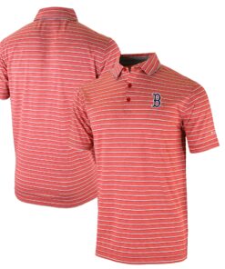 Men's Boston Red Sox  Columbia Red Omni-Wick Post Round Polo