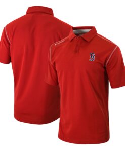 Men's Boston Red Sox Columbia Red Omni-Wick Shotgun Polo