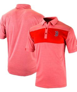 Men's Boston Red Sox Columbia Red Omni-Wick Total Control Polo