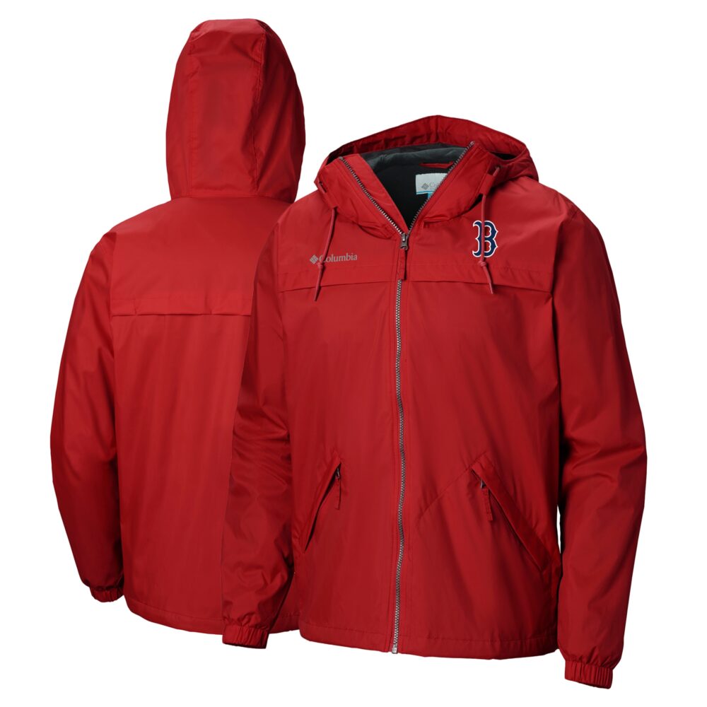 Men's Boston Red Sox Columbia Red Oroville Creek Lined Full-Zip Jacket