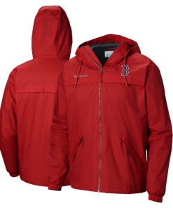 Men's Boston Red Sox Columbia Red Oroville Creek Lined Full-Zip Jacket