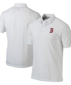Men's Boston Red Sox Columbia White Omni-Wick Drive Polo