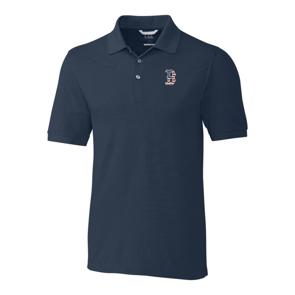Men's Boston Red Sox Cutter & Buck Navy Americana Advantage Polo