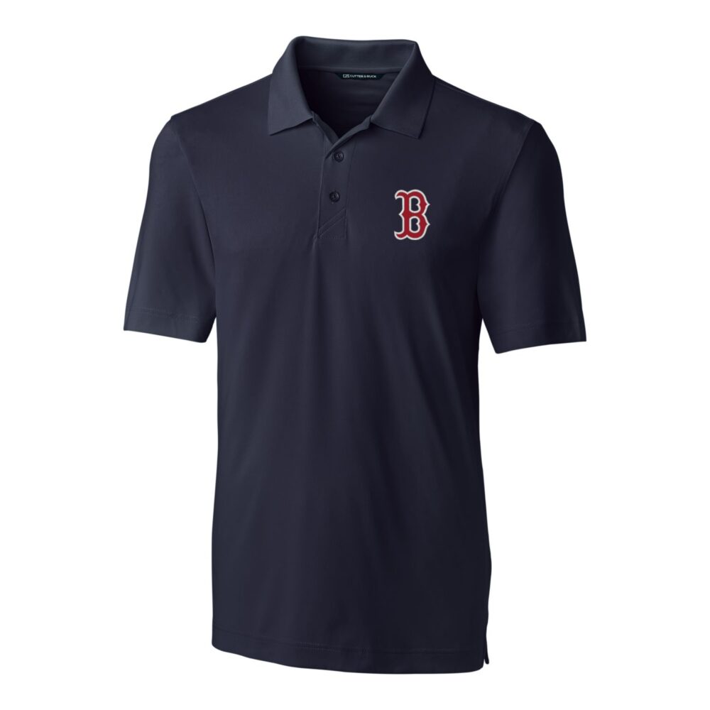 Men's Boston Red Sox Cutter & Buck Navy Big & Tall Forge Stretch Polo